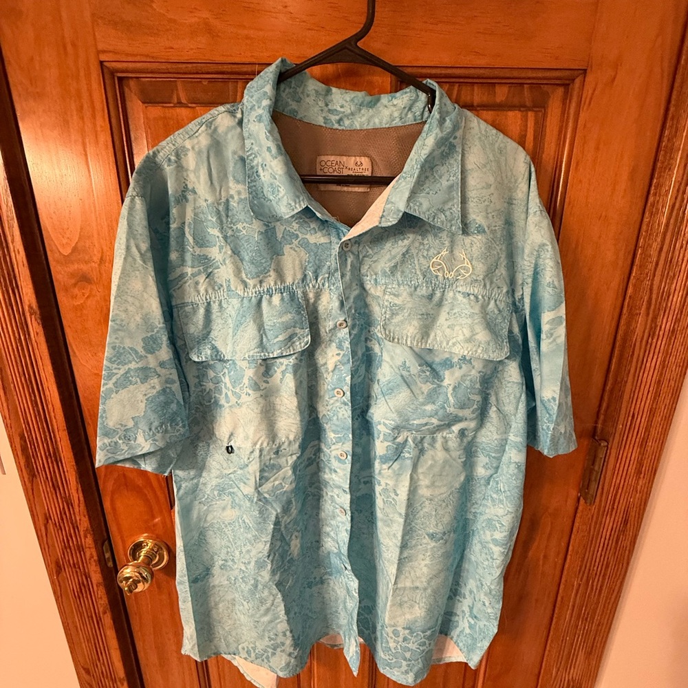 Men’s 2XL Realtree Fishing Shirt Blue